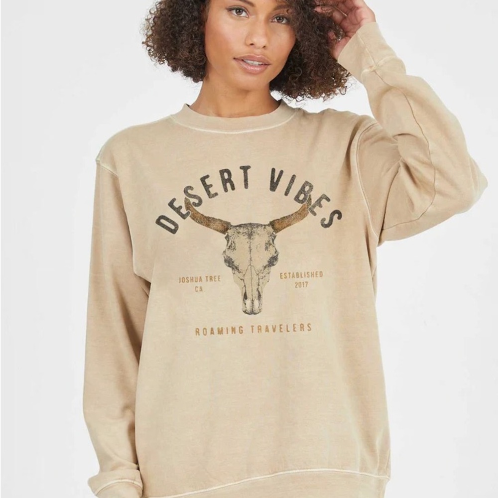 Tan Crew Neck Sweater